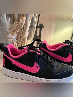 Big Girls Nike Court Borough Low Recraft Casual Low Profile Shoes Size 3.5Y